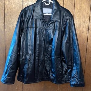 Wilson’s Men Leather Black Jacket*